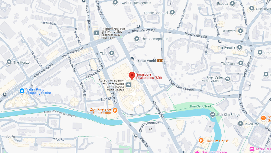 SRI office at 1 Kim Seng Promenade, Great World City — click to view on Google Maps